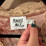 Princess Polly Pink Hunton Floral Lace-Trimmed Tie-Front Short Sleeve Top Photo 2