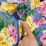 Jones New York Blue Floral Crop Pants Size 4 Photo 4
