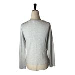 Club Monaco  Shirt Women‎ Medium Gray Rib Knit Crew Neck Tee Athleisure Athletic Photo 1