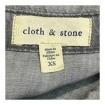 Cloth & Stone Anthropologie Gray Button-Down Shirt Long Sleeve Women Size XS Photo 5