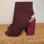 Steve Madden Fair Burgundy Sock Bootie Heels Size 6.5 Photo 5