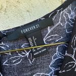 Forever 21 Size small black and white romper play suit Longsleeve floral Photo 3