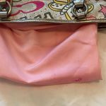 Coach #F15712 Poppy Butterfly Graffiti Pink and Silver Shoulder Bag Authentic Photo 11