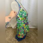 Lands' End  Womens Swimsuit Sz‎ 12DD/10 Two Piece Halter Tankini & Short EUC 0390 Photo 1