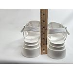 Call it spring  White Chunky Platform Wedge Sandals Womens Size 7.5 EU 38 Photo 5