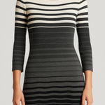 Ralph Lauren Lauren  Striped Ombre Boat Neck 3/4 Sleeve Knit Dress Women's Size M Photo 0