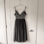 Only NWT Needle & Thread Andromeda Midi Dress Washed Black Photo 4