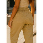 Madewell  Khaki Utility Crop Pants S Cotton Quiet Luxury Neutral Capsule Minimal Photo 1