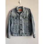 Levi's  Strauss & Co Premium Denim Jacket Trucker Blue Wash Women's Size Medium Photo 8