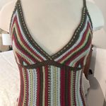 Urban Outfitters  Multi-color Striped Crochet Mini Dress size L Photo 3