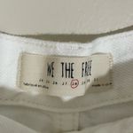 Free People  We the Free Distressed White Denim Cutoff Shorts Photo 5