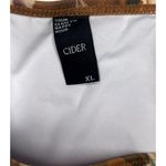 Cider NWT  The Camo Two Piece String Tie Swimsuit Removable Cups XL Brown Green Photo 5