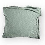 Madewell  Cap Sleeve T-Shirt Women's Small Green Cotton Slit Photo 1