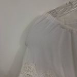 For Love & Lemons  Hayley Lace & Eyelets Blouse in White Size Small Photo 6
