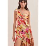 Cult Gaia NWT  Whitney Gown Silk Floral Tiered Maxi Dress Size‎ XS Photo 1