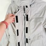 Yves Salomon YS Army Silver Lined Utility Parka with Removable Fur Trim Hood Size 2 Photo 5