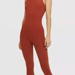 Nike NWT Yoga Luxe 7/8 Layered Jump Suit Burnt Orange Size 3X Photo 0