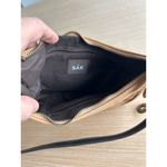 The Sak  Leather Purse Hand Bag Tan Brown Hang Tag Crescent Hobo Photo 7
