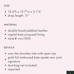 Kate Spade Limited Edition On Purpose Tote in Misty Mint New Condition Photo 4