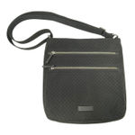 Vera Bradley  Black Quilted Crossbody Saddle Bag Travel Pockets Casual Classic Photo 0