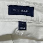Charter Club New White Denim Shorts Size 16 Bermuda 10" Inseam Photo 4
