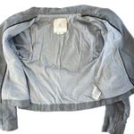 Anthropologie  Womens Small Hei Hei Asymmetrical Vegan Suede Gray Moto Jacket Photo 8
