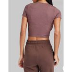 Wild Fable  Seamless Baby Crop T-shirt Top Chestnut Mauve Women’s S NWT Photo 1