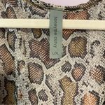 Honeyme  Curvy Snake Print Chiffon Cardigan Wrap Longline Open Front Size Large Photo 2