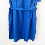 Eliza J Blue Short Sleeve Belted Dress Photo 2