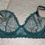 Savage X Fenty Shining Star Embroidered Unlined Demi Bra Wildflower Blue 32D Size undefined Photo 4