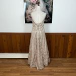 Pretty Vintage 90s Onyx Nite Champagne Lace Prom/Mother of the Bride Gown! Size 12 Photo 4