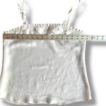 Vanity Fair Vintage  White Camisole Tiered Scallops Poly MADE IN USA Med Romantic Photo 5