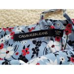 Calvin Klein Jeans Womens Light Blue Floral Summer Short Mini Dress Size XL Photo 2
