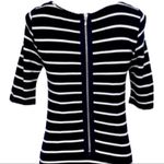 Banana Republic  Dress Navy White Stripe Boat Neck Ponte Knit Shift Women Size 2 Photo 9