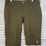 Spyder Women's Outdoors/Activewear Longer Length Shorts Olive Green-Medium Photo 0