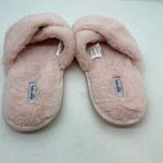 Splendid Sleep Blush Pink Fuzzy Criss Cross Slippers soft comfort Size M/L Photo 1