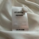 Lulus  Wine & Dine white Swiss dot long sleeve mini skater dress size S Photo 8