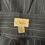 Caslon Dress Pants Womens 8 Black Gold Stripe Wide Leg Polyester High Waist Photo 4