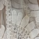 Rebellion  white lace cardigan duster size small floral Photo 4