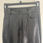 SheIn  Black Faux Leather Pants Size XXS Petite Photo 3
