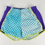 Nike Blue and Purple Polka Dot Athletic Shorts Photo 0