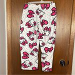 Sanrio Hello Kitty 2015  Hot Pink and White Woman’s Pajama Set Size Medium Photo 9