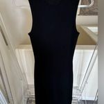 Reformation EUC Black Basil Sleeveless Cashmere Midi-Dress Photo 8