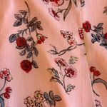 Disney  Beauty and The Beast Belle Floral Print Dress Bell Sleeve Pink Mini Sz L‎ Photo 11