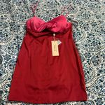 Oh Polly NWT  Lavish Life Twist Cut Out Satin Mini Dress in Pink & Red Size 10 Photo 5