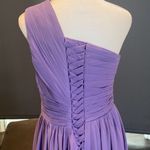 Women’s Purple One Shoulder High Low Prom Party Bridesmaid Dress Size 6 Purple Photo 4