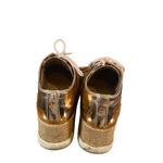 ALDO  Metallic Rose Gold Platform Lace Up Sneakers Women Sz 6.5 Photo 2