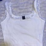 SheIn White Lace Tank Photo 0