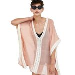ZARA  Pink Knitwear Oversized Tunic Coverup Sweater Photo 0