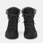 ZARA  Chunky Sole Faux Fur Lining Mountain-Style Ankle Lace-Up Boots Size 39/8 BN Photo 0